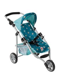 Bayer Chic 2000 CHIC2000 , Puppenbuggy »Jogging-Buggy Lola«, mit klappbarem Verdeck , Sternchen türkis