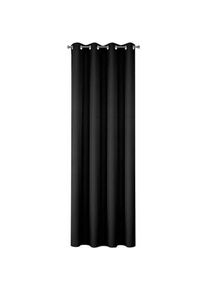 Eurofirany, Vorhang, Night curtain RITA made of smooth fabric, 140X250 cm loops (140 x 250 cm)