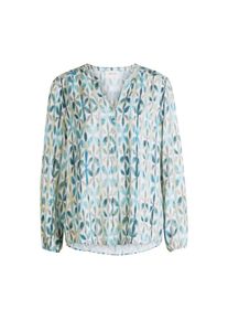 Cartoon , Klassische Bluse »Casual-Bluse mit Knöpfen« , Blau/Beige , 36 , 36 , Passform: Figurumspielend