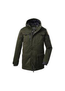 Killtec , Kinder , Parka »KOW 190 BYS PRK« Langer Funktionsparka, wasser- und winddicht, Teddyfell-Futter , olivgrün , 140 , 140 , Kinder...