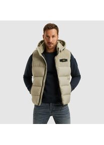 PME-Legend PME LEGEND , Steppweste, mit Logo Stickerei , seneca rock , L , L , Hooded Bodywarmer von PME Legend