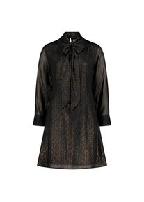 Cartoon, Damen, Chiffonkleid &raquo;Chiffonkleid mit Schleifenknoten&laquo;, Schwarz/Gold, EURO, 42 -EURO, Schwarz/Gold, Passform: Tailliert