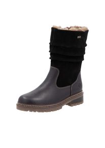 Remonte, Damen, Winterstiefel &raquo;Fiber Grip&laquo; Winterboots, Profilsohle, mit wasserabweisender TEX-Membran, schwarz, 37, schwarz, Winterstiefel mit 