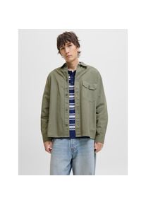 Jack & Jones Jack & Jones, Herren, Langarmhemd &raquo;JJEDOVER OVERSHIRT LS SN&laquo;, Dusty Olive, N-Gr, M -N-Gr, Dusty Olive, Cooles Hemd von Jack & Jones