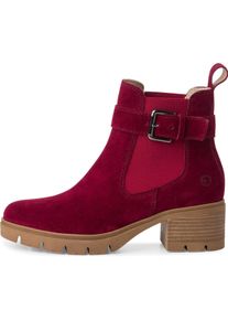 Tamaris, Damen, Boots + Stiefel, Chelsea Boot, Rot, (41)