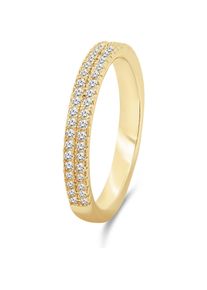 Brilio, Ring, Silver - Sparkling gold-plated ring with clear zircons RI059Y - Circuit: 52 mm, (52, 925 Silber)
