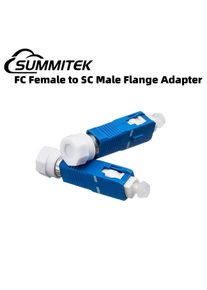 SUMMITEK SC Male to FC Female Fiber Optic Adapter Connector FTTP Optical Patch Cord Pigtail Docking Connector for Visual Fault