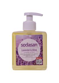 Sodasan Săpun lichid lavandă, săpun lichid natural, 300 ml, săpun lichid mâini, săpun lichid olive