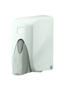 Dozator sapun lichid 500ml, Dozator sapun baie, Dozator sapun profesional, alb, plastic, montare perete, cu cheie