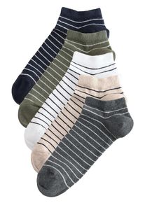 next Socken Herren beige, grau, grün, schwarz, weiß Größe 39/42.5 Gestreift