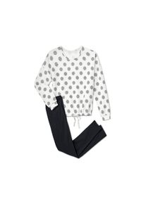 Tchibo - Leggings-Pyjama - Damen - Gr. L - schwarz/gepunktet