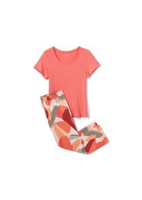 Tchibo - Pyjama in 7/8-Länge - Damen - Gr. M - orange