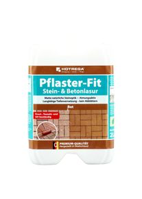 HOTREGA Lasure béton rouge, 6 x 2 Liter, lasure pierre rouge, coloration béton rouge, rouge