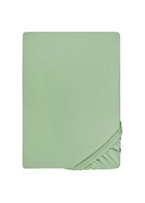 Fitted sheet microfiber interlock jersey green 90 x 190 - 100 x 200 cm