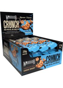 Warrior Crunch Protein Bars, 12 x 64 g Riegel, Choc Chip Cookie Dough