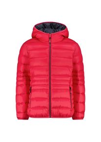 CMP Girl's Down Jacket Fix Hood Taffeta Chaqueta de fibra sintética Niños (152 | rojo)