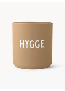 Design Letters Dizajnový hrnček s nápisom Favourite HYGGE Béžová Kostný porcelán Ø 8 x V 9 cm, 250 ml