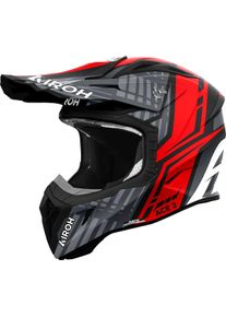 Airoh Aviator Ace 2 Proud, motocross helmet , color: Matt Black/Red/Grey , size: L