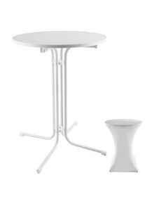TecTake Tavolo alto Eren pieghevole con copertura 90 x 110 cm - 405310