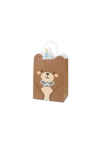 partydeco Geschenktasche Teddybär, Mix, 18x29x10.5 cm (10er Multipack)