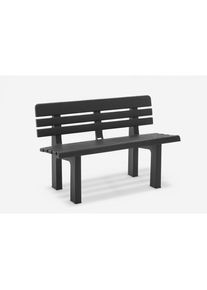 Xxxl Gartenbank , Anthrazit , Kunststoff , 110x71x52 cm , Made in Italy , Gartenmöbel, Gartenbänke, Gartenbänke