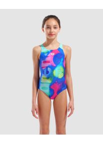 arena Swimsuit - Girls - navy-water - Size: 14-15 - Girls' Swimsuit arena Spray Paint