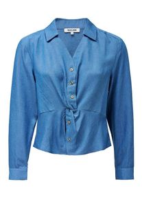 Salsa Jeans Bluse Damen blau Größe XL Unifarben