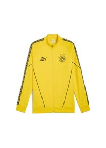 Puma Sportsweatjacke 'Borussia Dortmund King Anthem' Herren gelb Größe XXS Logoprint