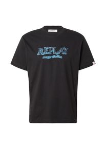 Replay T-Shirt Herren schwarz Größe S Logoprint
