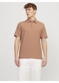 Jack & Jones JACK & JONES Poloshirt 'Spencer' Herren braun Größe L Unifarben