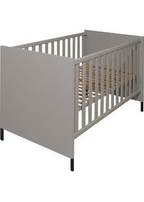 Mäusbacher Mäusbacher , Babybett, Metallfüße, Metallgriffe , kreidegrau