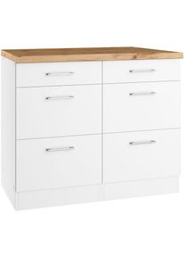 KOCHSTATION , Unterschrank »KS-Milan«, HELD Möbel, Auszugschrank 50 cm, matte oder hochglänzende Fronten , weiß