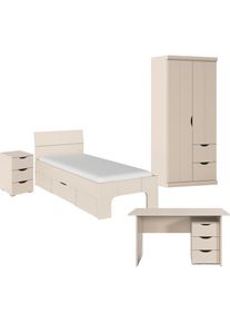 Rauch , Jugendzimmer-Set »Marlene«, (Set, 4 tlg., in 3 verschiedenen Ausstattungen BASIC/CLASSIC/PREMIUM), erhältlich in verschiedenen Bett- und...