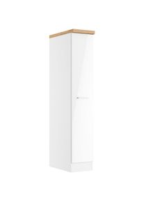 KOCHSTATION , Apothekerschrank »KS-Milan«, HELD Möbel, Apothekerschrank 30 cm, matte oder hochglänzende Fronten , weiß Hochglanz