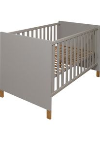 Mäusbacher Mäusbacher , Babybett, Holzfüße, Holzgriffe , kreidegrau