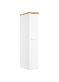 KOCHSTATION , Apothekerschrank »KS-Milan«, HELD Möbel, Apothekerschrank 30 cm, matte oder hochglänzende Fronten , weiß