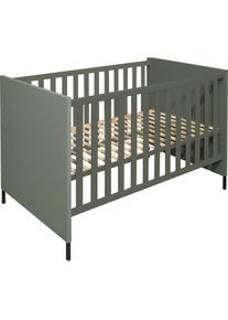 Mäusbacher Mäusbacher , Babybett, Metallfüße, Metallgriffe , pine green