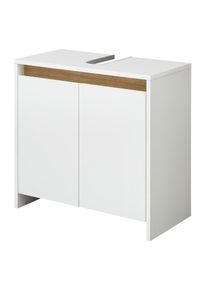 Saphir , Waschbeckenunterschrank »Waschbeckenunterschrank Quickset 100, 2 Türen, Siphonausschnitt«, Waschbeckenschrank ohne Griff, 61,6 cm breit,...