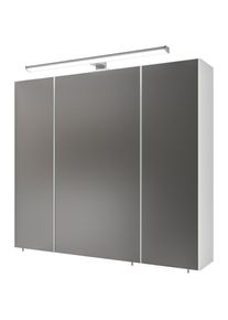 Saphir , Badezimmerspiegelschrank »Spiegelschrank Serie 3006 inkl. LED-Beleuchtung, 3 Türen«, Badschrank 80 cm breit, inkl. Steckdose und...