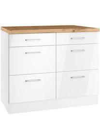 KOCHSTATION , Unterschrank »KS-Milan«, HELD Möbel, Auszugschrank 50 cm, matte oder hochglänzende Fronten , weiß Hochglanz