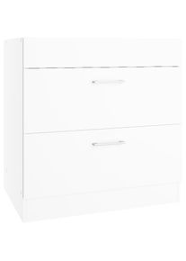 KOCHSTATION , Kochfeldumbauschrank »KS-Milan«, HELD Möbel, Kochfeldumbau 80 cm, matte oder hochglänzende Fronten , weiß
