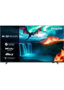 Philips , QLED Mini LED-Fernseher »55MLED810/12«, 4K Ultra HD, Smart-TV , schwarz , Sound: 2.0-Kanal, 20W, DTS:X, Dolby Vision & Atmos, HDR10+,...