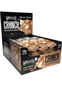 Warrior Crunch Protein Bars, 12 x 64 g Riegel, White Chocolate Mocha