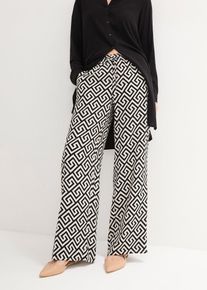 bonprix Femei Pantaloni marlene, negru, 52
