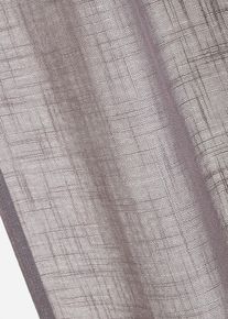 bonprix Zasłona z materiału w optyce lnu, w typowych rozmiarach i ekstra szeroka (1 szt.), biały, Wys./szer. 175/130 cm