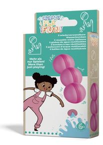 Amscan 3 ballons d'eau roses de 5 cm