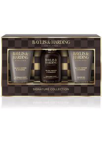 Baylis & Harding, Beauty Geschenkset, Körperpflege-Geschenkset Schwarzer Pfeffer Ginseng 3 Stück (Körperpflegeset)