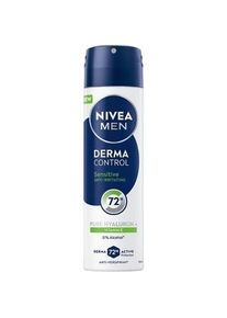 Nivea, Deo, Men Derma Control Sensitive Antiperspirant Spray 150ml (Spray, 150 ml)