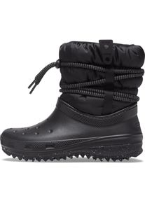 Crocs, Damen, Boots + Stiefel, Classic Neo Puff Luxe Boot, Schwarz, (38, 39)
