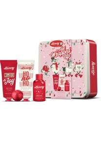 Grace Cole, Beauty Geschenkset, Körperpflege-Geschenkset in einer Dose - Weihnachtssüssigkeiten Kakao & Vanille 4 Stück (Körperpflegeset)